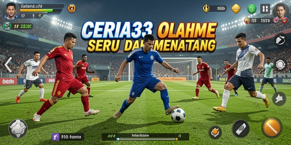 Screenshot utama CERIA33 menampilkan serunya permainan olahraga.