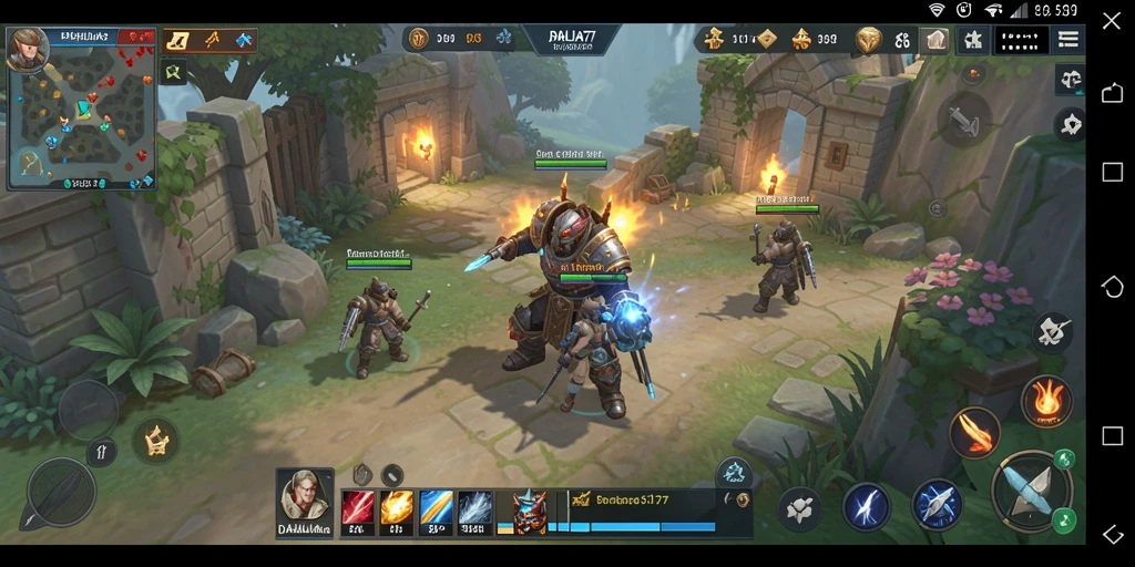 Tampilan gameplay yang epik dalam DAHLIA77, tunjukkan strategi Anda!