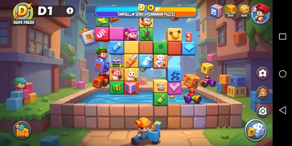 Tampilan gameplay yang menarik dalam game Puzzle DY01.