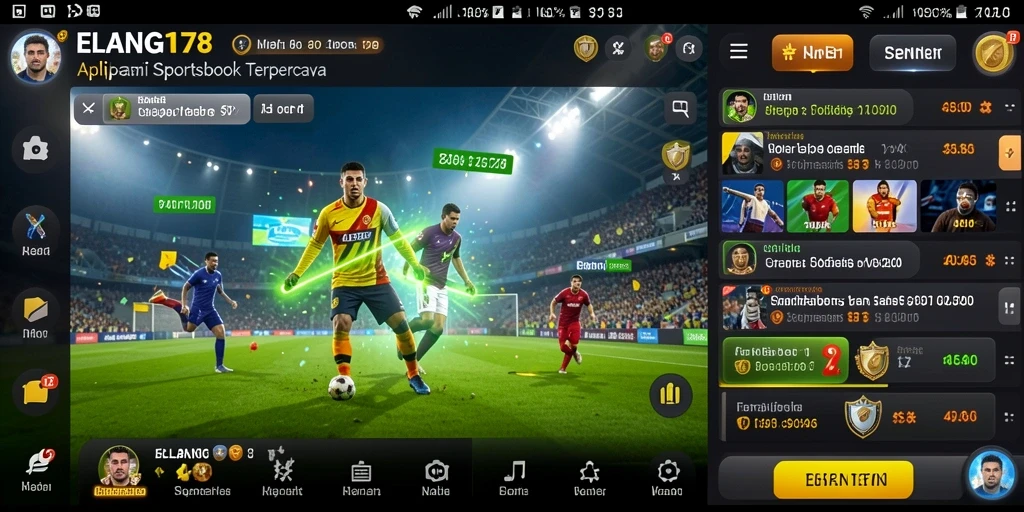 Tampilan gameplay taruhan olahraga yang menarik di ELANG178.