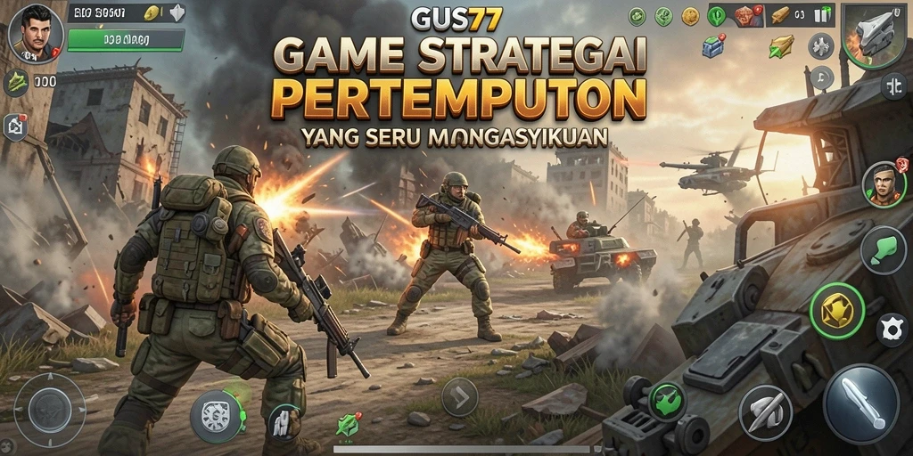 Tampilan gameplay seru di GUS77 dengan strategi pertempuran yang menarik.