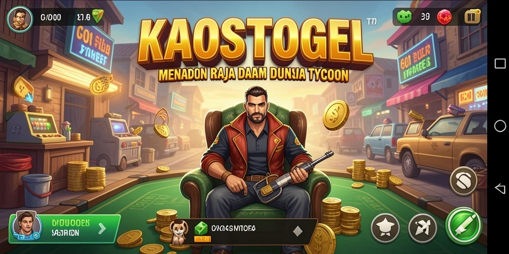 Tampilan gameplay menarik dalam KAOSTOGEL menunjukkan aktivitas bisnis yang dinamis.