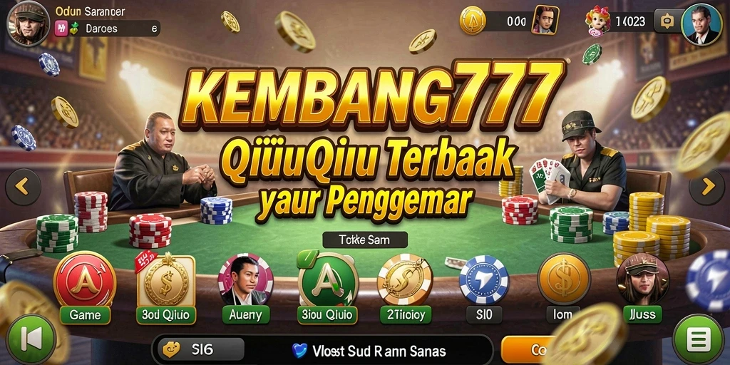 Screenshot gameplay KEMBANG777 menampilkan suasana seru permainan QiuQiu.
