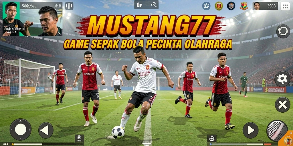 Tampilan gameplay MUSTANG77 yang mendebarkan dalam pertandingan sepak bola.