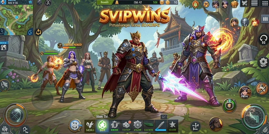 Screenshot gameplay SVIPWINS yang penuh aksi dan petualangan.