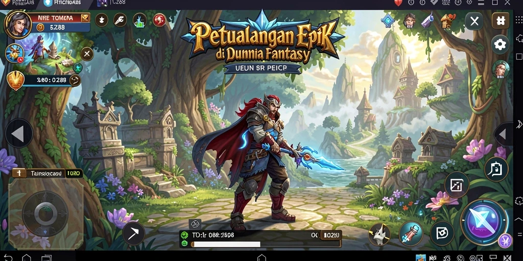 Screenshot gameplay TO288 yang menunjukkan pertarungan seru dalam dunia RPG.